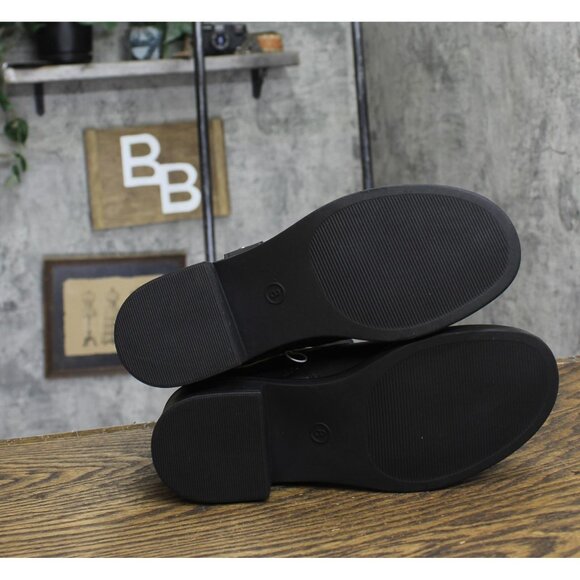 NWT Universal Thread Womens Connor Harness Buckle Ankle Boots 90511576 Black 8M - Picture 8 of 9